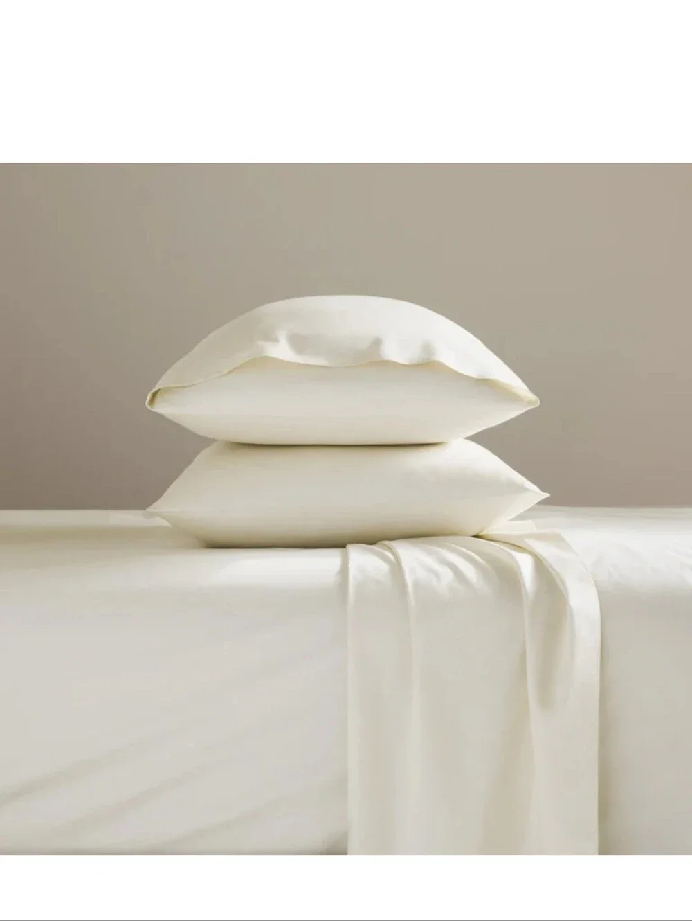 Brooklinen - Cream Classic Core Percale Sheet Set, SIZE Cali King